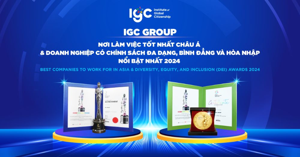 IGC Group honored as “Best companies to Work for in Asia” for the 3rd consecutive year and wins the “Diversity, Equity, and Inclusion Awards” 2024