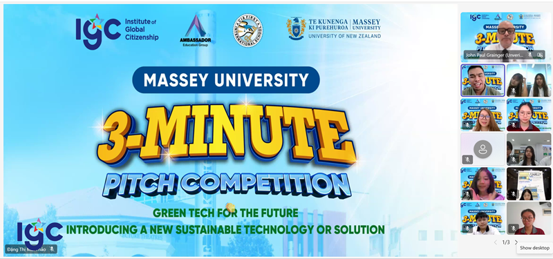 Tỏa Sáng Ý Tưởng Xanh Tại Sân Chơi Học Thuật Quốc Tế