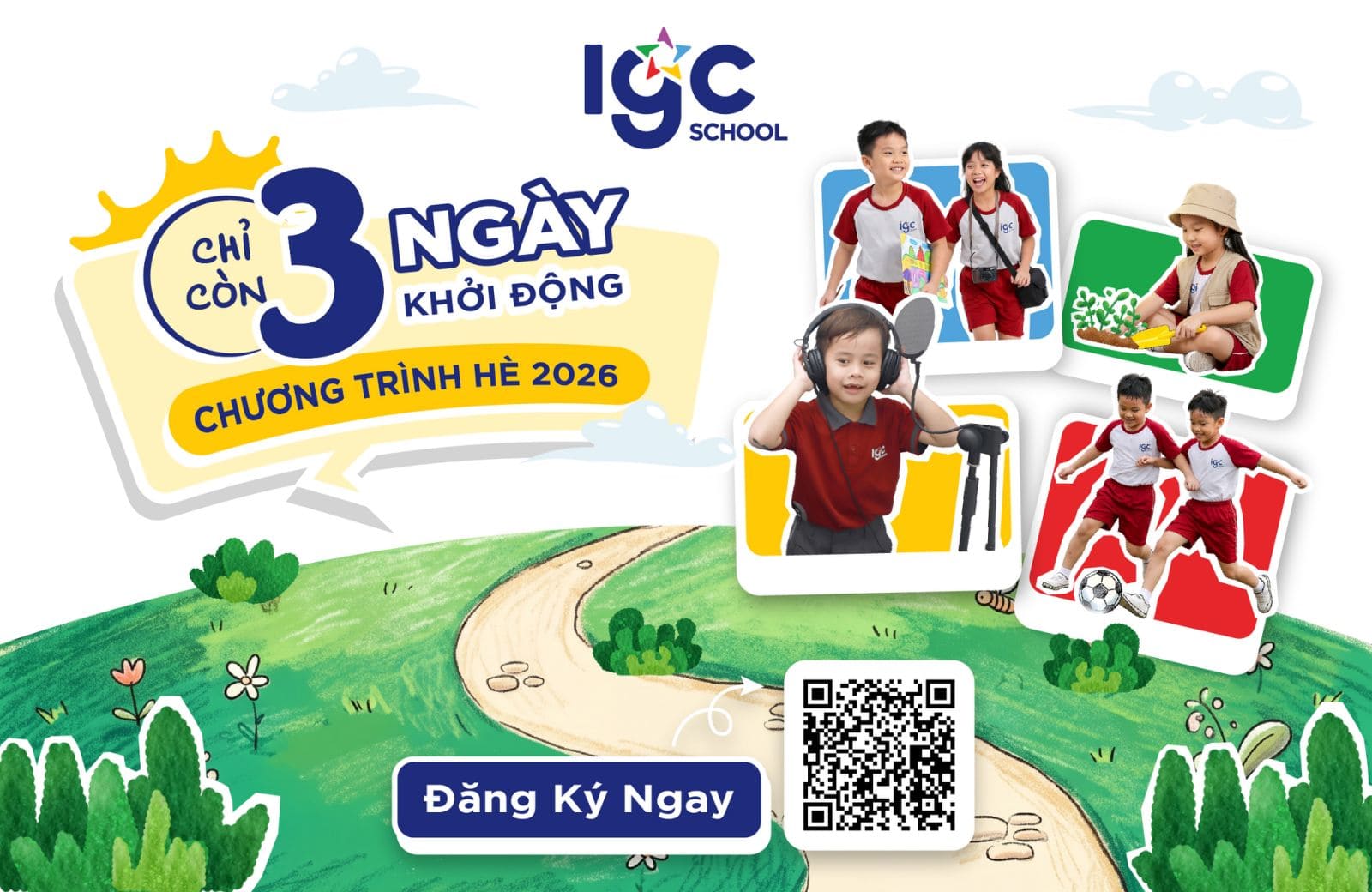 Bạn nhận được tin nhắn từ mùa hè 2026: Chỉ còn 3 ngày khởi động chương trình hè cùng IGC